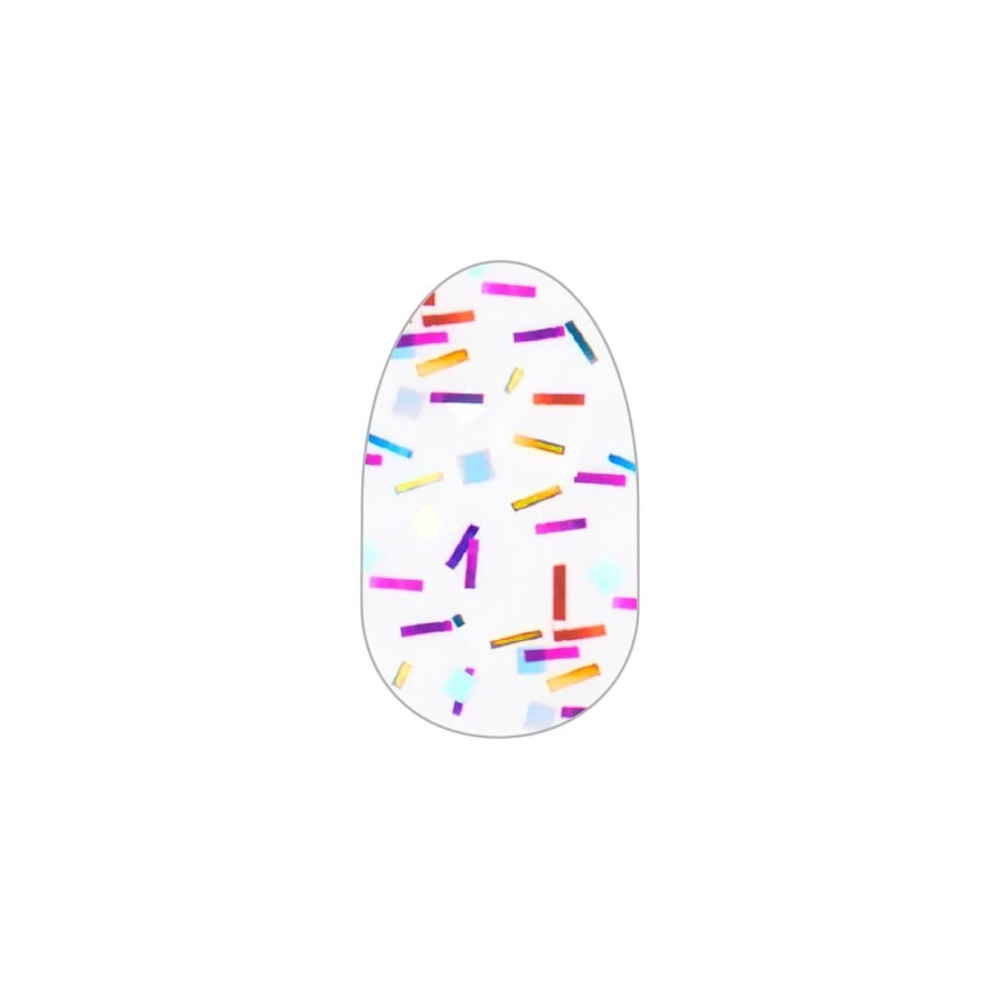 Color Street RAISE THE ROOF Clear Overlay Rainbow Glitter Sprinkles